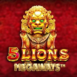 5 Lions Megaways online game logo by Pragmatic Play on casinobossy.eu.com