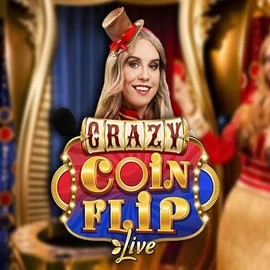 Live Casino logo of Crazy Coin Flip from Evolution at Casino Bossy