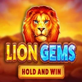 Lion Gems Hold and Win logo by Playson Casino Bossy