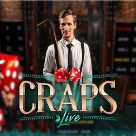 Live Craps slot logo by Evolution at Casino Bossy