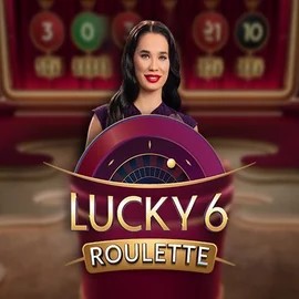Lucky 6 Roulette online game logo by Pragmatic Play on casinobossy.eu.com