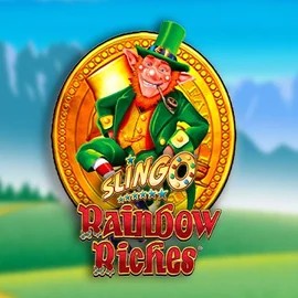 Slingo Rainbow Riches logo – Casino Games by Gaming Realms at Casino Bossy