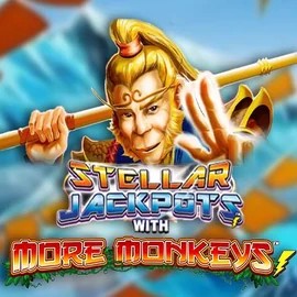 Stellar Jackpots with More Monkeys logo by Lightning Box Game at Casino Bossy