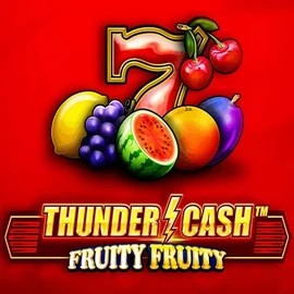 Thunder Cash Fruity Fruity slot logo by Novomatic at Casino Bossy